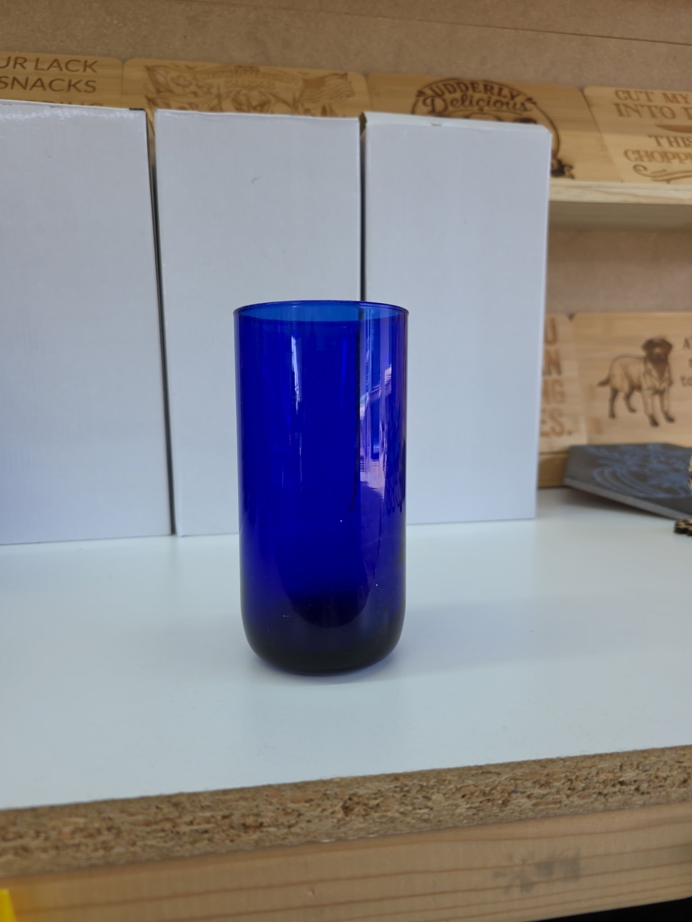 Libbey Cobalt Blue Glass Vase